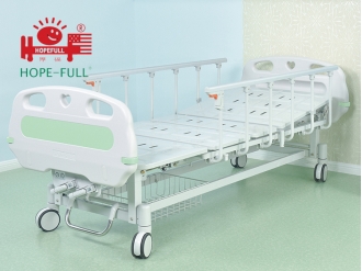 中國D358a兩曲柄手動床醫院病床工廠